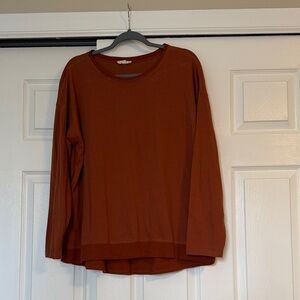 Women's Long Sleeve Top - Rust